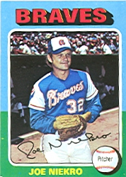1975 Topps Mini Baseball Cards      595     Joe Niekro
